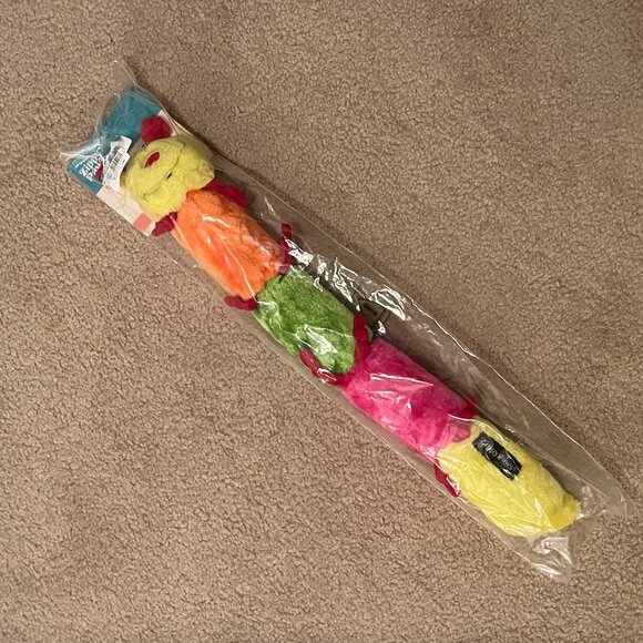 NWT ZippyPaws Squeaky Caterpillar Dog Toy- colorblock- Med/Large Dogs - Picture 3 of 7